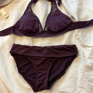purple bikini